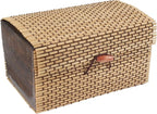 BambooMN Granulated Bamboo Charcoal Odor Absorber Bag in Decorative 6.25" x 3.75" x 3.75" Brown Box, 2 Pieces