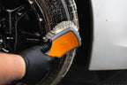 Detail Factory - ProGrip Tire Brush - Ergonomic ProGrip Handle, Stiff Synthetic Bristles, Ergonomic Design, Efficient Tire Brushes for Cleaning Tires - Black Ice