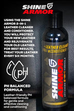 Leather Cleaner and Conditioner for Cars, Couch, Purse, Hand Bags, and Shoes - Twin Pack - Protect and Clean Interior Detailing (2x8oz Bottles)