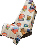 Sprints Athletic Running Towel, Full-Sized, Car Seat Cover - Performance Microfiber (National Parks Cream)