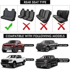 sportuli Dog Car Seat Cover Replace for Ford F150 and Dodge Ram 1500, 600D Oxford Cloth Heavy Duty Waterproof Non Slip Pet Truck Back Bench Seat Cover, Fit for All Full-Size Trucks (Full-Size Truck)
