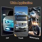 Headlight Restoration Kit with Ceramic Coating Headlight Lens Cleaner to Remove Yellowing, Haze & Oxidation, Restore Headlight Clarity, Automotive Trucks RVs Motorcycles, Long Lasting Protection