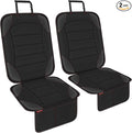 Sinvitron Car Seat Protector for Child Car Seat - Waterproof Non-Slip Leather Mat with 2 Mesh Pockets, Universal Seat Cover for Baby, Pets & Vehicles(2-Pack,Black)