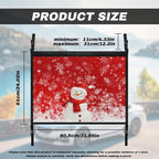 Car Storage Bag Organizer Snowman Snowflake Print Car Organizer for Car Seat Multi-Purpose Car Bag Storage Box Organizer Pouch Pocket Storage for Small Items