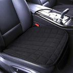 Suninbox Linen Seat Cover for Car,Bottom Seat Covers for Trucks,Car Seat Pad,Seat Cushion Breathable Ventilated Front Seat Only[Black]