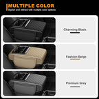 Armrest Cover for Car Fit for Jeep Grand Cherokee L - Center Console Cover with Cup Holders and 2 Storage Pockets(Beige)