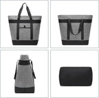 Insulated Cooler Bag Reusable Grocery Tote Bags Transport Large Lunch Box for Women