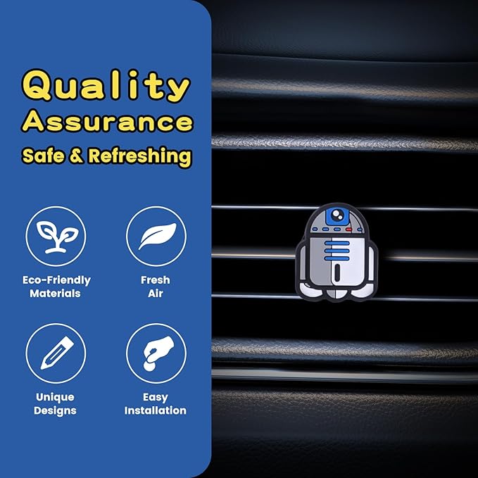 Air Vent Decoration - Cute Super Hero Decorative Vent Clip for Cars, Bedroom or Office [R2D2]