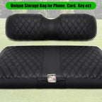 EZGO Seat Covers, Golf Cart Seat Covers for EZGO TXT 1994-2013 and EZGO RXV OEM Ordinary Seat Thick Marine Leather Custom Diamond Comfortable/Anti-Scratch/Anti-Fading/Easy to Install