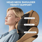 BEBAS Car Headrest Pillow, Ergonomic Neck Pillow with Memory Foam, Enlarged Surface for Head Neck Shoulder Support, Breathable Removeable Car Seat Pillow for Pain Relief(Black, 1 Pack)