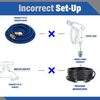 ESSENTIAL WASHER Short Pressure Washer Gun Swivel with Pressure Washer Foam Cannon Kit | Comes with Quick Connects and Nozzle Guard Tip