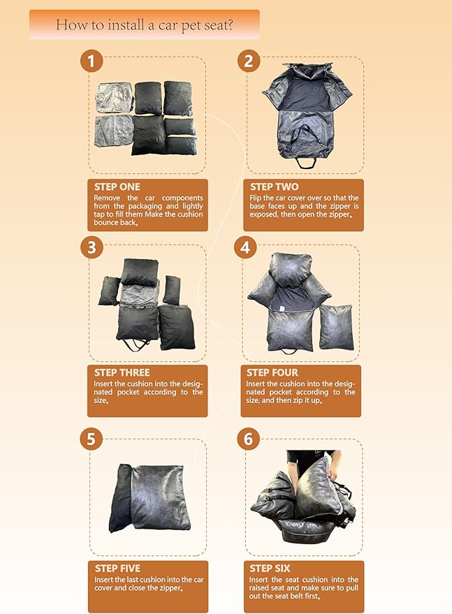 Alansma Portable Car Dog Crate Detachable Seat Belt Fastening Car Dog Kennel Seats Suitable for Small and Medium-Sized Dogs and Cats, Grey, Medium