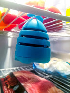 Camco Adjustable Fridge Deodorizer - for Your Fridge and Freezer - Absorbs and Traps Unpleasant Odors for up to 6 Months (44180), Blue