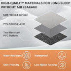 Coverado Tesla Model Y Air Mattress, One Click Self Inflating Tesla Y Sleeping Pad, Wireless Pump & Light Function, 4.5" Thick Comfort Flocking Model Y Air Bed, Tesla Model Y Mattress Fit 2020-2026