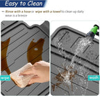Car Seat Protector for Child Car Seat，TPE Waterproof & Anti-Slip （No Imprints）,carseat Protector car seat Cover Universal Fit for Baby & Pet Use, BPA-Free（Black -1 PC）