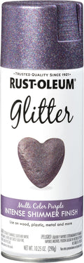 Rust-Oleum 342607 Specialty Glitter Spray Paint, 10.25 oz, Purple Multi-Color