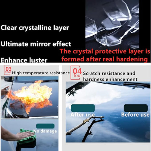 12H Nano Ceramic Coating for Cars Automobile Wax Better than 9H 10H Hardness 30ml 3bottle suit High Gloss Hydrophobicty Anti Scratch Car Paint Protection Kit Last for 3 Years Protection UV