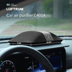 Car Air Purifier with H13 True HEPA Filter: Car Portable Air purifier for Exhaust Fumes, VOC, Smoke, Odors, and Bacteria, 99.9% Removal to 0.1 Microns - Air purifier for Car Traveling Bedroom (black)
