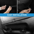 GIANT PANDA Bottom Car Seat Cover for Driver,Front Seat Cover with Memory Foam Cushion,Ideal for Long Drives,Relieves Sciatica and Tailbone Pain, Fits 95% of Vehicles, Black