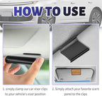 Compatible with Drift Car Air Freshener Sun Visor Clip,Metal Wood Car Freshener Visor Clip with High Clamping Force,Universal Wood Cars Air Fresheners Visors Clips Cars Accessories