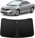 INSAUTO Custom Fit Windshield Sun Shade Accessories for Honda Civic 2006-2011, Foldable Front Window Sunshade, UV & Heat Reflector, Keeps Interior Cool, Includes Storage Bag