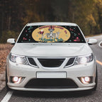 Socira Moms Funny Club Skull Car Windshield Sunshade for Mother Umbrella Foldable Visor Umbrella Cool Sun Shade Cover Sunshade Front Window Cover Car Accessories Mother's Birthday Gifts (57" X 30")
