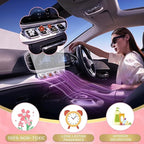 6 Pack Colorful Daisy Flower Car Air Vent Clips Car Air Outlet Freshener Clip for Car Interior Decoration Accessories (Black, White, Red)