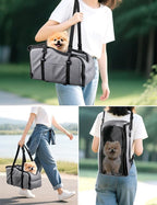 Dog Car Seat for Small Dogs, Portable Center Console Dog Car Seat, Pet Travel Backpack with Safe Protection Hooks and Double Fixation Seat Belts, Suitable for Small Dogs & Cat Under 12 lbs