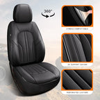 Front Car Seat Covers,Car Seat Protector Waterproof,Seat Covers Front Set, Car Seat Protectors,Automotive Seat Covers Fit for Most Cars Black