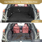 F-color SUV Cargo Liner for Dogs - Waterproof Pet Cargo Liner with Side Flaps, Comfort Dog Cargo Cover with Bumper Flap, Scratchproof Non-Slip Large for Full-Size SUVs Vans, 55 x 93 Inch, Black