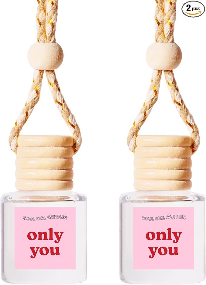 Cool Girl Candles COOLGIRLCANDLES Only You Car Hanging Fragrance Oil Diffuser Car Air Freshener for Essential Oils, Long Lasting Automobile Diffuser Bottle