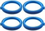 Funmit 896584000-143 Blue Front Tire Kit with Super Hump Replacement for Haywood Poolvergnuegen Select Pool Cleaners and Perfectly Compatible with Hayward Phoenix Cleaners (Pack of 4)