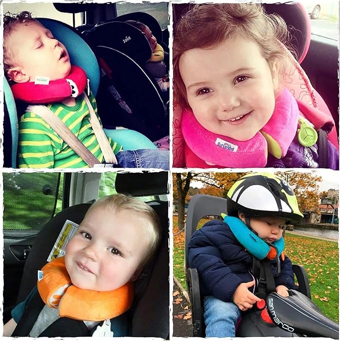 Trunki Kid's Travel Neck Pillow and Chin Rest | Support Sleepy Heads in The Car Seat, Plane, Bike or Pram | Yondi Small UNA Unicorn (Turquoise)
