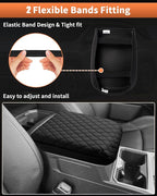 Shademax Custom for 2024 2025 Toyota Tacoma Center Console Cover Armrest Cover for Tacoma Accessories 2026 Armrest Cushion Pad Leather Middle Console Lids Cover Seat Box Protector Anti-Scratch
