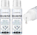 LANBEIDE 2 Pack 240ML Diamond Painting Sealer, 5D Diamond Painting Art Glue Permanent Hold & Shine Effect Sealer for Diamond Painting and Puzzles