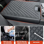 Center Console Cover for Chevy Silverado/GMC Sierra/Tahoe Yukon Suburban 2007-2013 Jump Seat, Scratch Resistance Middle Console Cover Vinyl Leather Trim Accessories (Jump Seat Only)