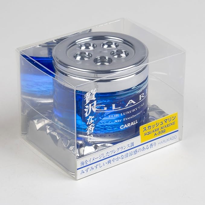 Glare Marine Squash Car Air Freshener Clear Blue x 2