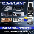 Multifunctional Foam Cleaner for Car - Car Interior Cleaner & Deep Stain Remover for Home, Powerful Foam Removes Dirt and Stains from Seat, Fabric and Carpets - 5oz / 150ml