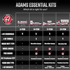 Adam's Essential Car Wash Kit (17-Item) - Auto Detailing Car Care Cleaning Kit with Foam Gun & Bucket Car & Truck Lovers, Dads, Moms and DIYers