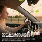 Car Air Freshener Diffuser, Hanging Car Scents Air Freshener, Car Fresheners Long Lasting, Essential Oil Diffuser, Fragrance Oil Air Diffuser, 4pcs