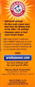 Arm & Hammer Baking Soda Fridge-n-Freezer Odor Absorber, Orange 14 oz, Pack of 12