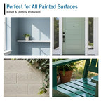Rain Guard Paint Sealer Concentrate SP-9002 | Makes 2 Gallon | Protects Painted Concrete, Wood, Stone | Silane/Siloxane Acrylic Waterproofer | UV Resistant | Fast Drying | Semi-Satin Finish