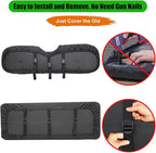 Golf Cart Rear Seat Covers for EZGO Club Car Yamaha Aftermarket Rear Seat Only-Thick Premium Marine Leather with Custom Diamond Design Comfortable/Anti-Scratch/Anti-Fading/Easy to Install