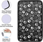 Dreaweet White Dog Paw Print Center Console Cover Cute Car Accessories for Women Soft Comfy Armrest Cover for Car Center Console Universal Arm Rest Cover for Car Truck SUV Sedan