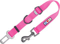 Pawtitas Dog Seat Belt | Pet Safety Seat Belt with Adjustable Strap for Small to Large Dogs | Exceeds Dog Safety Standards | Keep Your Dog Secure in The Car - Pink Car Seat Belt for Dogs