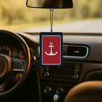 Nautical Navy Blue Car Air Freshener 4 Pcs, Nautical Coastal Boat Ship Wheel Anchor Air Freshener Hanging for Cars Books Closet Drawer, Preppy Blue Car Accessories for Women Men