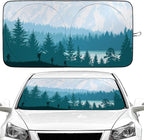 Camping Car Windshield Sun Shade Foldable Sunshade Front Window Cover Sun Visor Protector Accessories (59x27.5 inches)