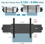 Sun Visor Extender for Car, Visor Extender Sun Blocker, Sun Visor Extension with Anti-Glare Lens Blocks UV & Sunlight, Adjustable Car Sun Visor for Safe Driving (2 Pack)