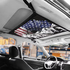 Car Roof Storage Bag USA Flower Mountain Car Seat Organizer Roof Storage Premium Car Seat Organizer One Size Inner Car Accessories