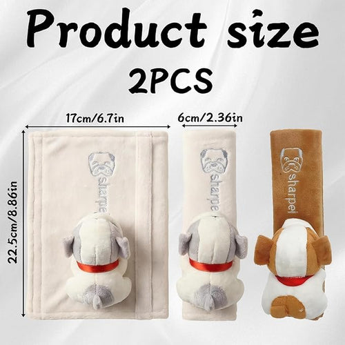 2-Pack Ultra-Soft Seat Belt Pads | Universal Comfort & Protection for People & Pets，Soft and Comfort